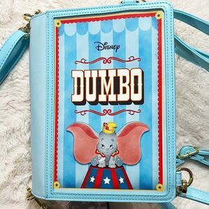 Disney Loungefly Book Series Dumbo Convertible Crossbody New With Tags‎